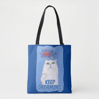 Keep Dreaming  Sweet Cat Illustration 