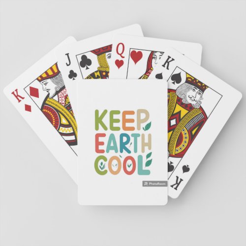 Keep Earth Cool Playing Cards