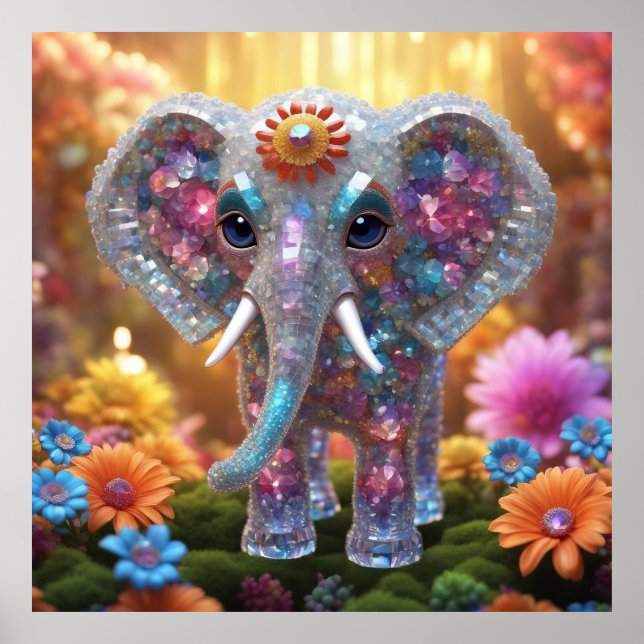 Keep Elephant design  or design your own  Poster (Front)