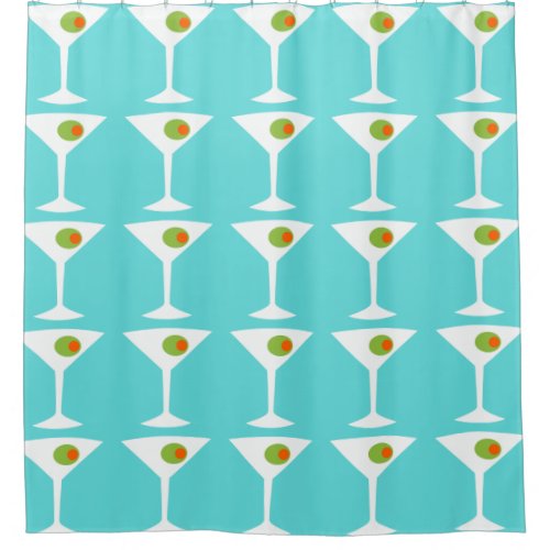 Keep Em Coming Martini Shower Curtain