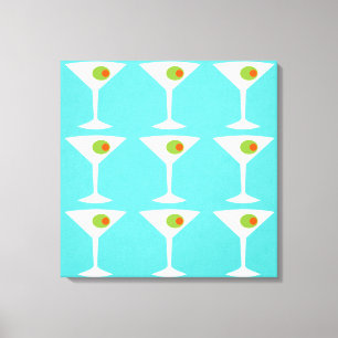 Keep 'Em Coming Martini Stretched Canvas