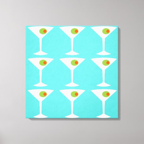 Keep Em Coming Martini Stretched Canvas