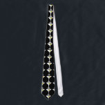 Keep 'Em Coming Martini Tie (black)<br><div class="desc">This Keep 'Em Coming Martini Tie features a black background and the tiled image of a white silhouette of a martini glass. Inside each glass is a glorious green olive with an orange pimento. This fun tie is perfect for everyone who wishes they were a character in a classic movie....</div>