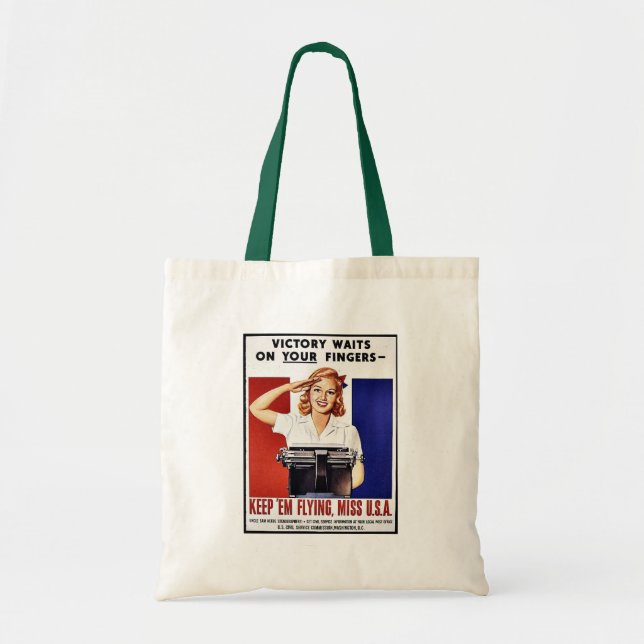 Keep 'Em Flying, Miss U.S.A Tote Bag (Front)
