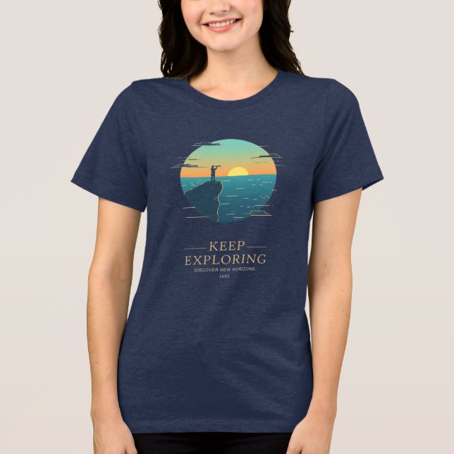 Keep Exploring – Discover New Horizons Tee (Front)