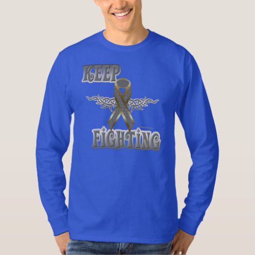 Keep Fighting Brain Cancer Mens Nano Long Sleeve T_Shirt