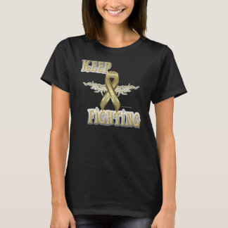 Keep Fighting Child Cancer Spaghetti Strap T-Shirt