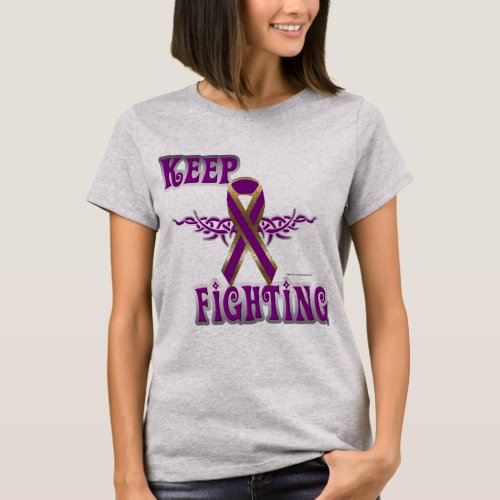 Keep Fighting Pancreatic Cancer Ladies Organic Tee