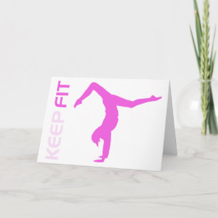 Keep Fit Greeting Card