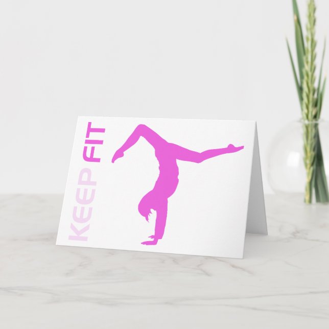 Keep Fit Greeting Card (Front)