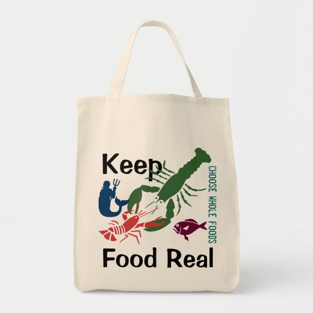 Keep Food Real Tote Bag (Front)