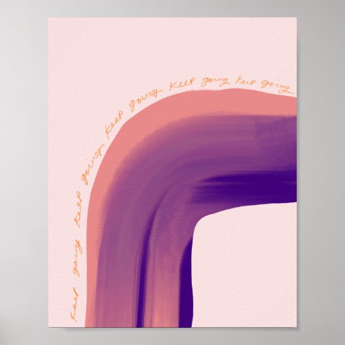 Keep Going Abstract Motion Design Poster