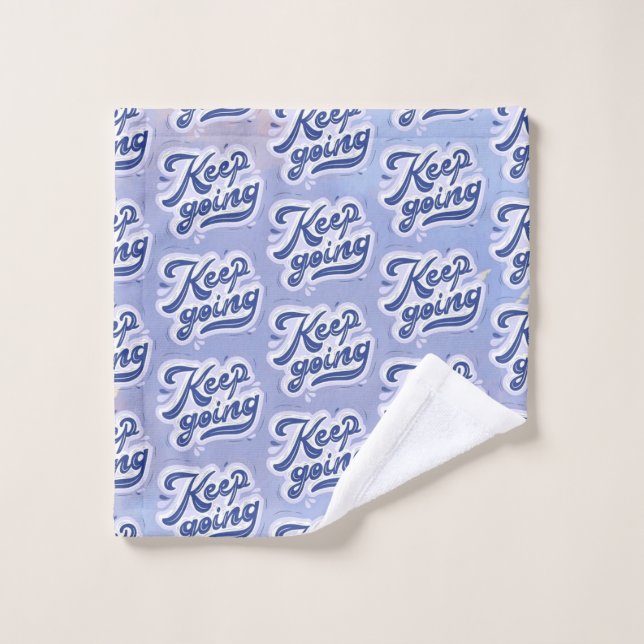 Keep Going Bath Towel Set (Wash Cloth)