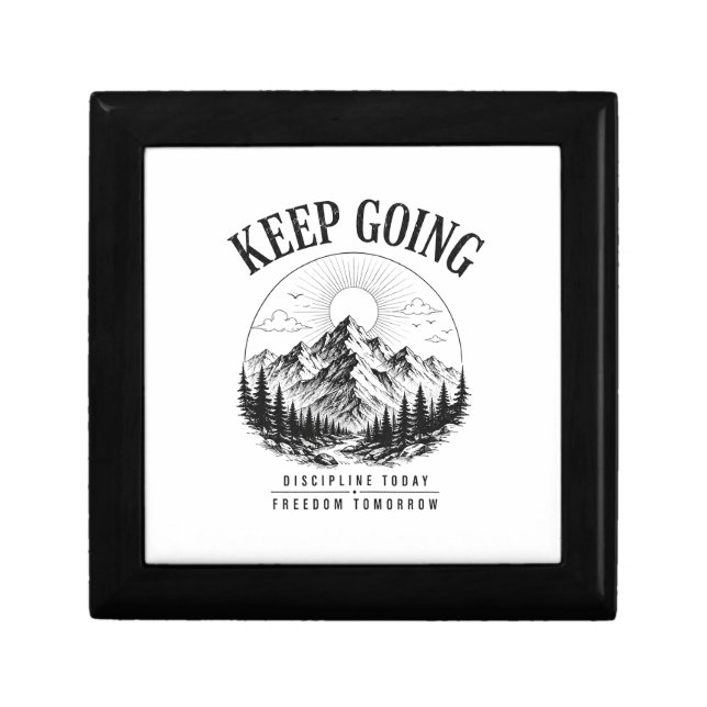 Keep Going – Discipline Today Freedom Tomorrow Gift Box (Front)