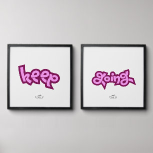 Keep Going - Framed Poster - Fairacres Peel And Stick Photo Tile
