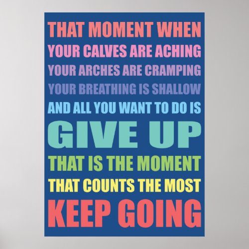 Keep Going Irish Dance Poster