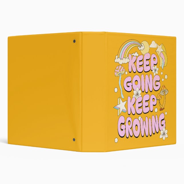 Keep going keep growing 3 ring binder (Background)