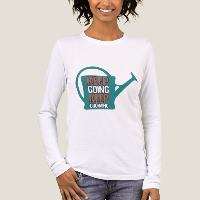 Keep Going Keep Growing Inspiration Mental Health Tri-Blend Shirt (Front)