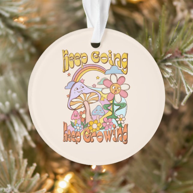 Keep Going, Keep Growing | Mushroom & Floral Ornament (Tree)