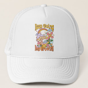 Keep Going, Keep Growing – Mushrooms & Flowers Trucker Hat