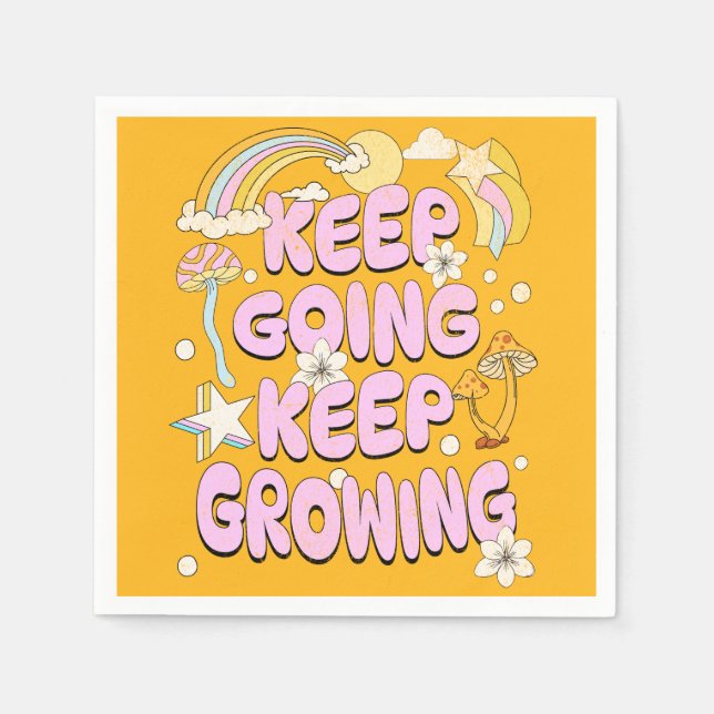 Keep going keep growing napkins (Front)