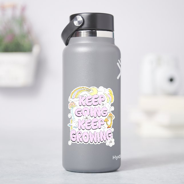Keep going keep growing sticker (HydroFlask)