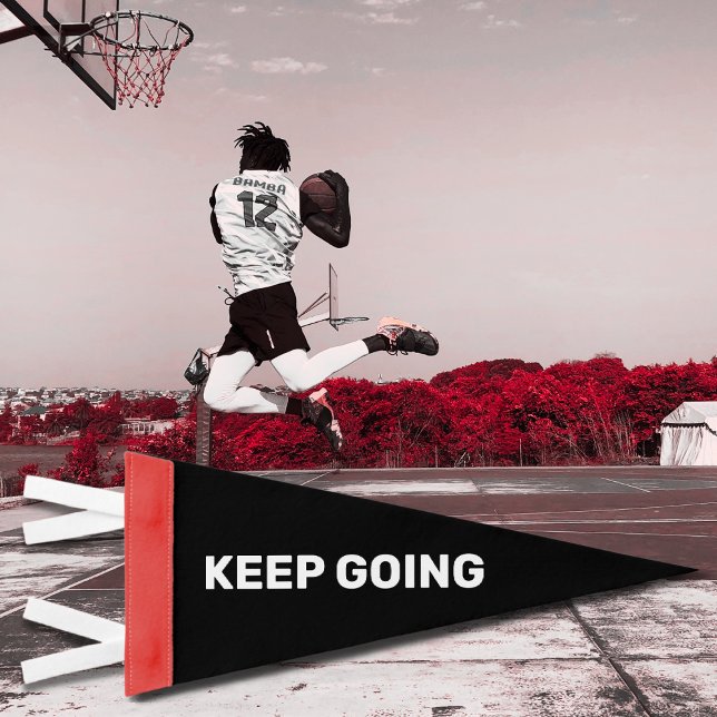 Keep Going Minimalist   Pennant Flag (Creator Uploaded)