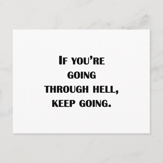 Keep Going Postcard (Front)