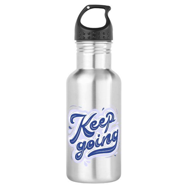 Keep Going Stainless Steel Water Bottle (Front)