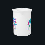 Keep Going   T-Shirt Beverage Pitcher<br><div class="desc">A dynamic and shimmering typography design featuring the phrase **"Keep Going"** in an elegant cursive font. Its glittering effect adds a sense of movement and motivation, making it perfect for empowering graphics, apparel, posters, and uplifting designs. This artistic piece serves as a reminder to push forward with confidence and resilience....</div>
