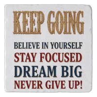 Keep Going Vintage Motivational Typography 