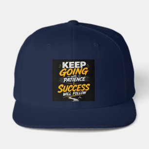 Keep Going With Patience – Motivational Typography Visor