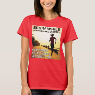 Keep Going - Women's Running Workout Motivation T-Shirt