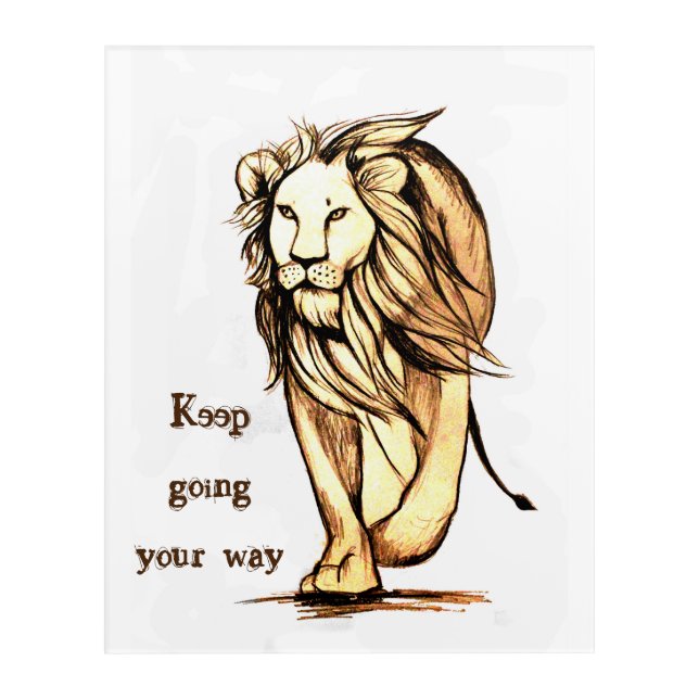keep going your way acrylic print (Front)