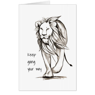 "Keep going your way" Card