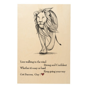 Keep going your way, get success wood wall art