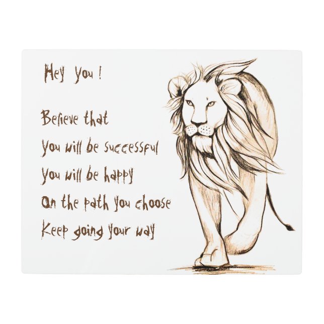 Keep going your way metal print (Front)