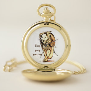 keep going your way pocket watch