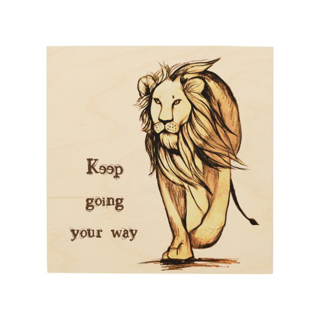keep going your way wood wall art (Front)