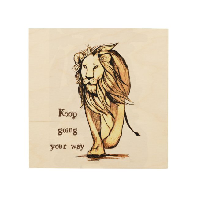keep going your way wood wall art (Front)