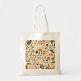 Keep Growing Boho Botanical Crossbody Bag | Floral