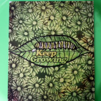 Keep Growing Monarch Caterpillar Postcard