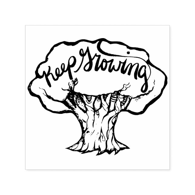 Keep Growing                                       Self-inking Stamp (Design)