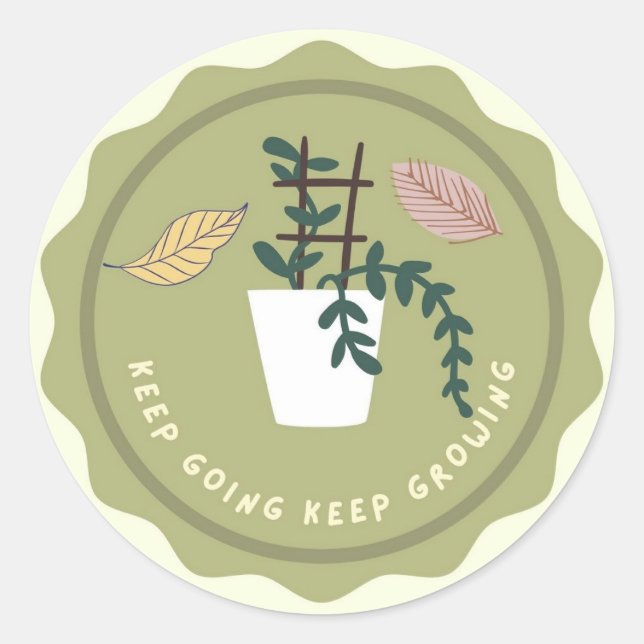 Keep Growing Sticker (Front)