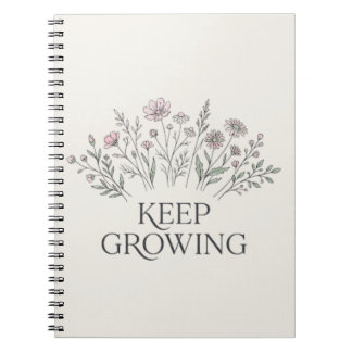 Keep Growing Wildflower Botanical Notebook