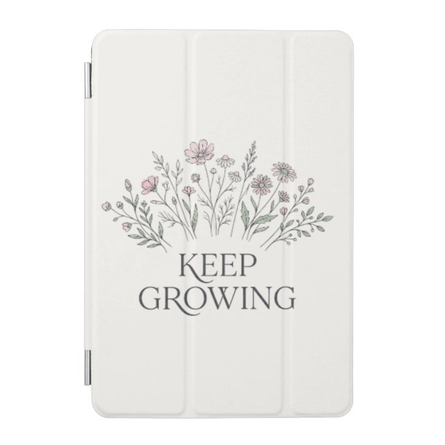 Keep Growing Wildflower iPad Mini Smart Case (Front)