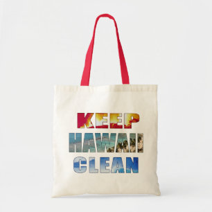 "Keep Hawaii Clean" Hawaiian Tote Bag