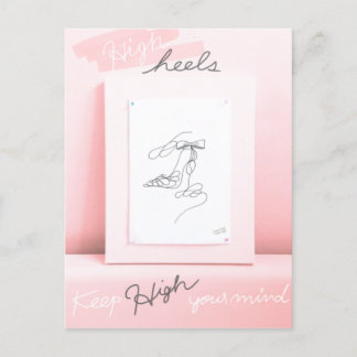 Keep High heels Postcard
