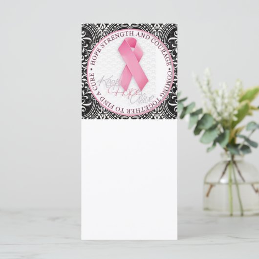 keep hope alive pink ribbon breast cancer (Standing Front)