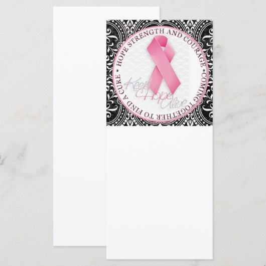 keep hope alive pink ribbon breast cancer (Front/Back)
